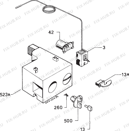 Взрыв-схема холодильника Zanussi ZS14TR-1 - Схема узла Refrigerator electrical equipment